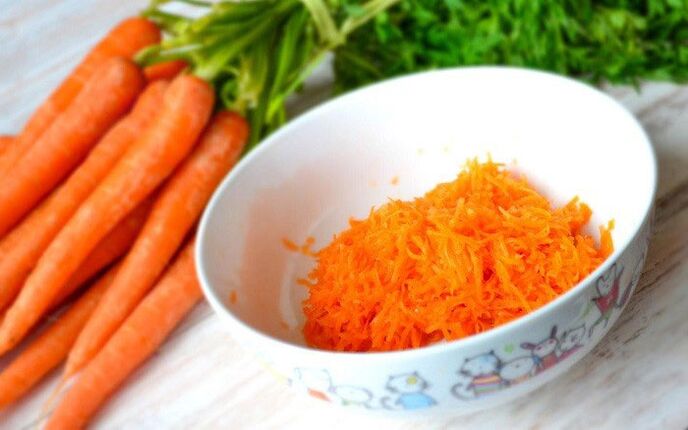 настъргани моркови за закуска от японската диета